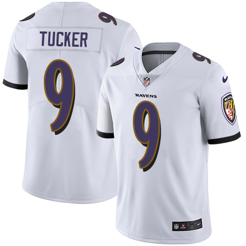 2019 Men Baltimore Ravens #9 Tucker white Nike Vapor Untouchable Limited NFL Jersey->baltimore ravens->NFL Jersey